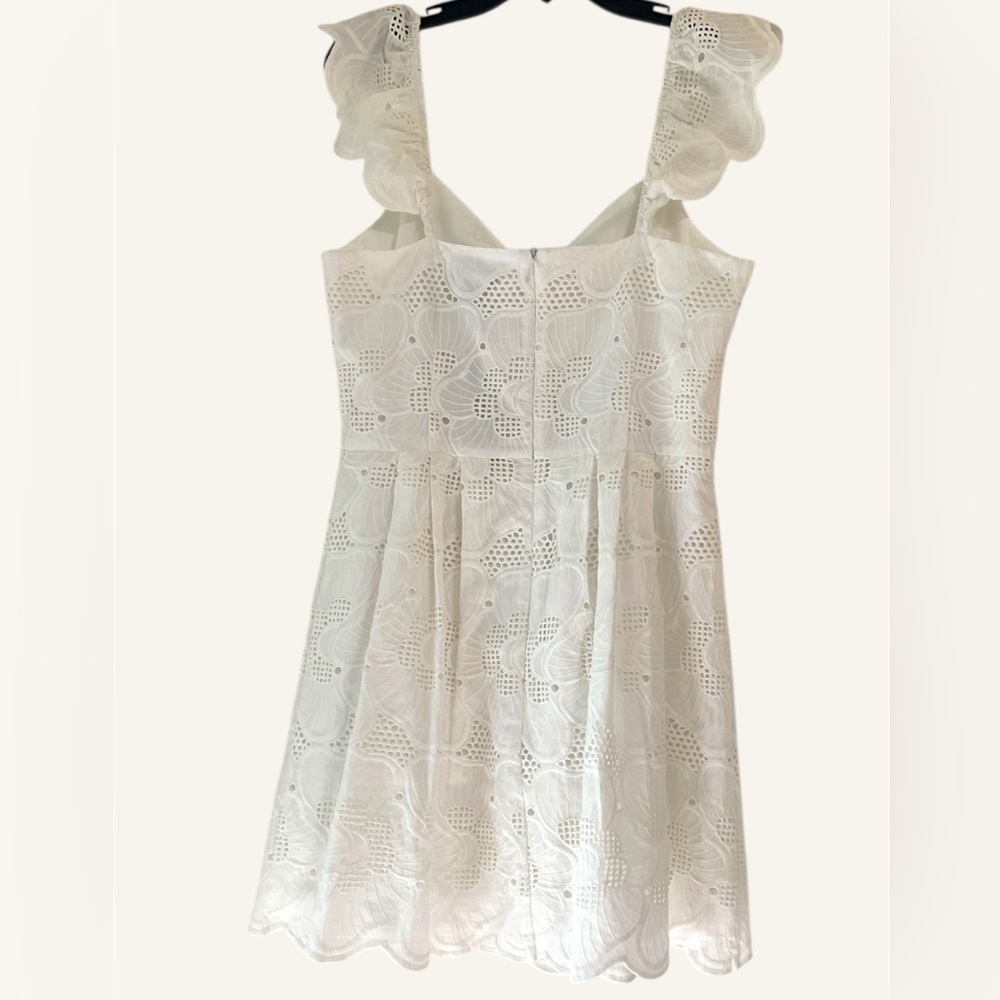 Steve Madden White Eyelet Mini Dress - Picture 7 of 15